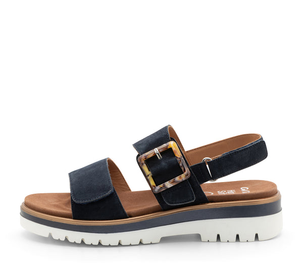 ベルララマーブル36 Marbella: Adjustable Sandal - Navy 02 – ara Shoes United States