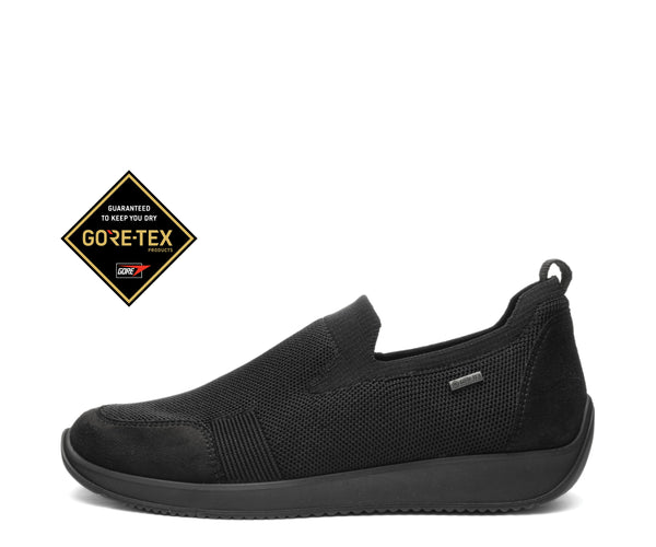 Lilith 2: GORE-TEX® Stretch Slip-on Sneaker - Black 01 – ara Shoes