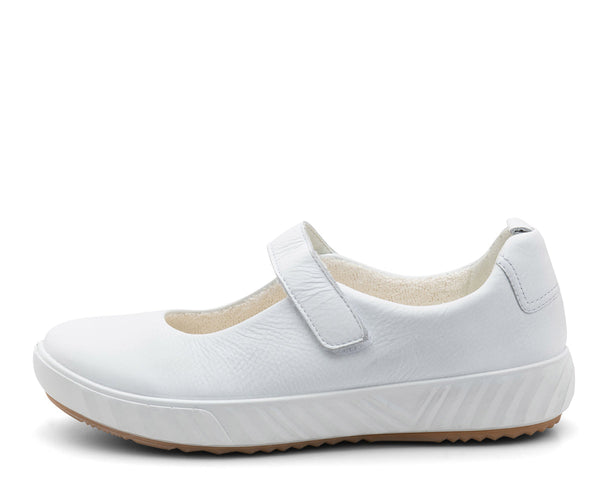 Mary Mary① Black Leather & Patent Double-Strap Mary Jane Flats