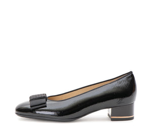 Garnet: Bow Block Heel Pump 35mm - Black 06