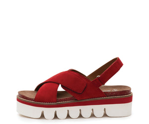 Flagstaff: Platform Sandal - Red 08