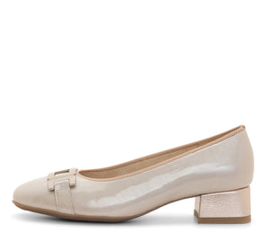 Gallant 2 Women's Chain Block Heel Pump 35mm - Shell & Sand 05
