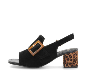 Bruges: Adjustable Sling Back Buckle Dress Sandal 50mm - Black 01