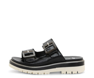Marbella: Slide Adjustable Slide Sandal - Black 01