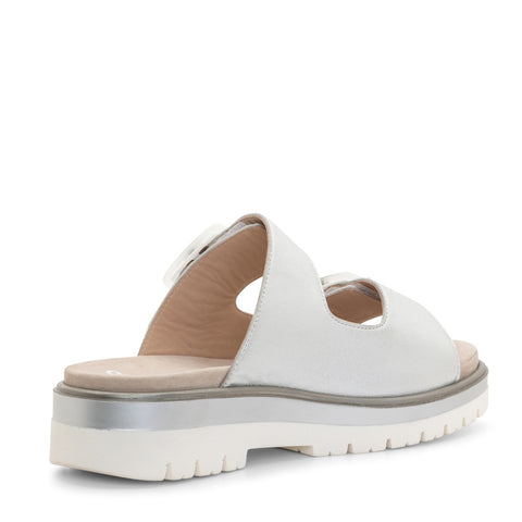 Marbella: Slide Adjustable Slide Sandal - Silver 12 – ara Shoes