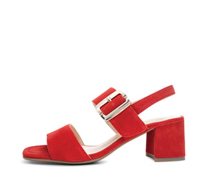 Bordeaux: Adjustable Dress Sandal 50mm - Red 19