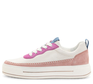 Corsica: Baseball Stitch Platform Sneaker - Multi 16