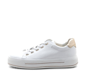 Crystal Women's Elastic Platform Sneaker - White 84