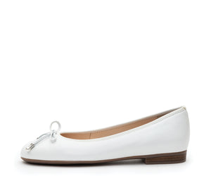 Scout: Bow Ballet Flat - White 42