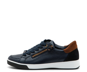 Rei-Low Women's Zip Sneaker - Navy 04