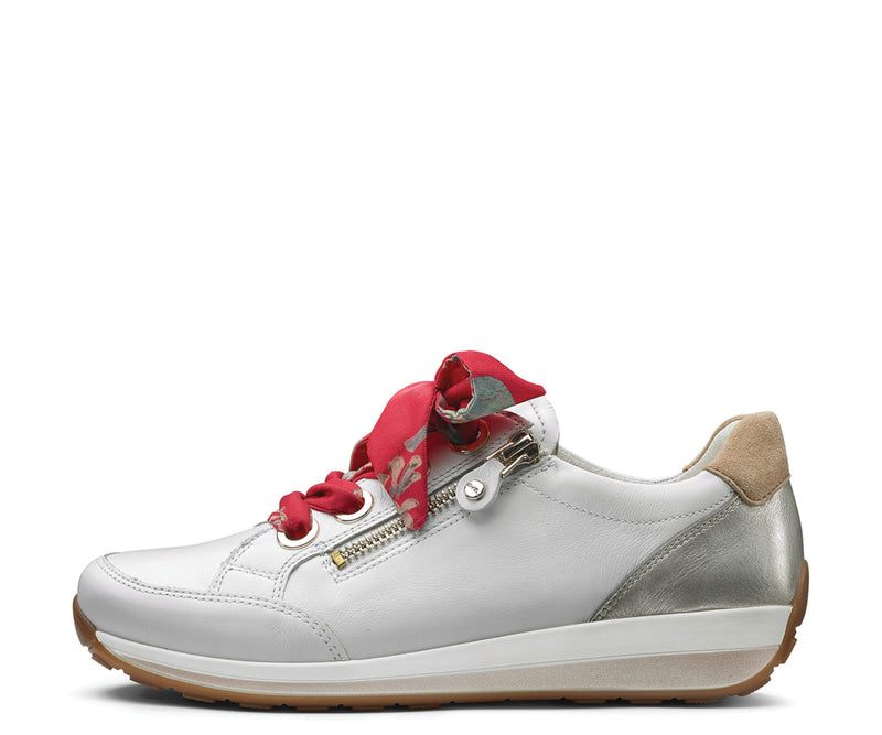 Ollie: Zip Sneaker - White 79 – ara Shoes United States