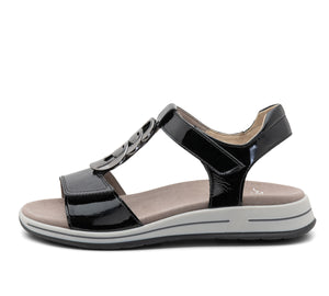 Oregon Women's Medallion Adjustable Sandal - Black 76