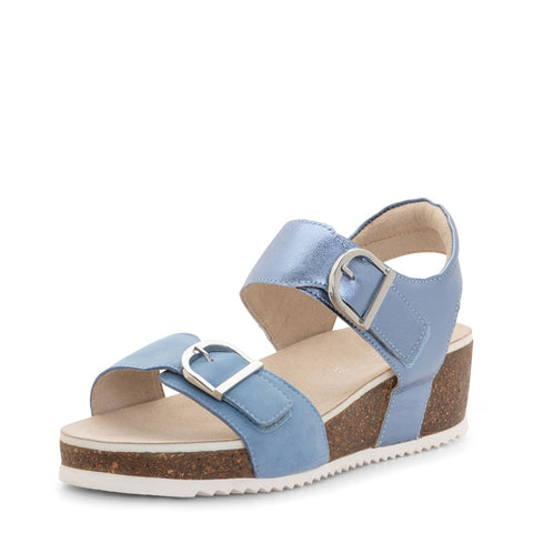 ara_104  Nova: Adjustable Wedge Sandal - Blue Multi 14 – ara Shoes United