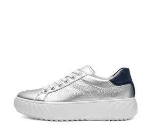 Mikky: Platform Sneaker - Silver 68