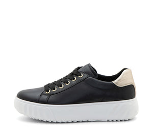 Mikky: Platform Sneaker - Black 81