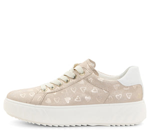 Mikky: Platform Sneaker - Shell Hearts 85