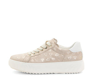 Mikky: Platform Sneaker - Shell Hearts 85