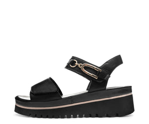 Tansy: Wedge Sandal - Black 01