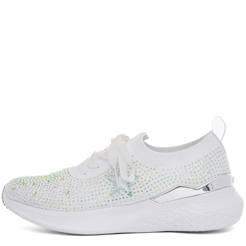 Monticello: Rhinestone Stretch Slip-on Sneaker White 05 – ara