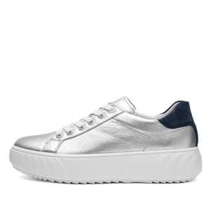 Mikky: Platform Sneaker - Silver 68