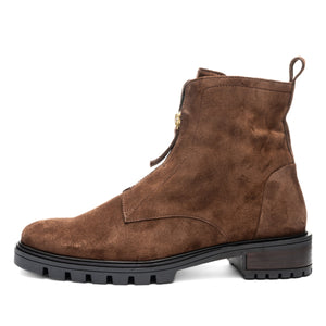 Tourmaline: Front Zip Boot - Brown 03