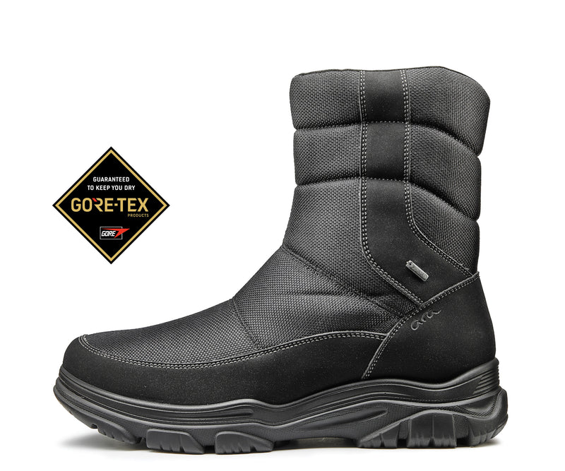 Fielder: Men's GORE-TEX® Zip Boot - Black 61 – ara Shoes United States