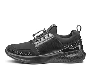 Midland 54519-01 Black Slip-on Bedazzled Weather-Resistant Sneaker